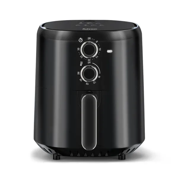 Фритюрник Airfryer R-2811, 1500W, 3.5L обем, Защита от прегряване, Черен